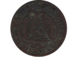 FRANCE 1 CENTIME NAPOLEON III 1862 petit BB (Strasbourg) TTB- (G87)