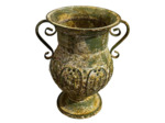 Vase jardin patiné 24x19x28cm