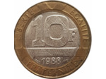 FRANCE 10 FRANCS GENIE 1988 FAUSSE TB+ N2