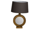 Lampe ronde dorée Lorentz 38x29cm
