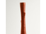 Vase tronc Scott céramique orange 9x9x51cm