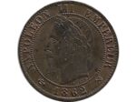 FRANCE 1 CENTIME NAPOLEON III 1862 K SUP