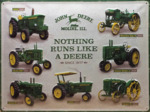 Plaque métal - JOHN DEERE Since 1837 - 30 x 40cm.