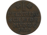 ALLEMAGNE (BRUNSWICK WOLFENBUTTEL) 1 PFENNIG 1815 FR TTB-