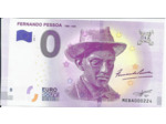 PORTUGAL 2018-1 FERNANDO PESSOA 0 EURO BILLET SOUVENIR TOURISTIQUE