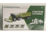2 TRACTEURS AVEC REMORQUE FRICTION
