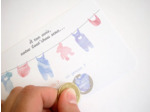 carte à gratter annonce sexe du bébé "c'est une fille"