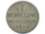 ALLEMAGNE HAMBOURG 1 SCHILLING 1855 TTB (W586)