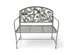 Banc de jardin fleuri 105x45x102