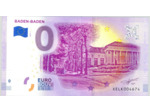 ALLEMAGNE 2019-1 BADEN-BADEN BILLET SOUVENIR 0 EURO TOURISTIQUE  NEUF