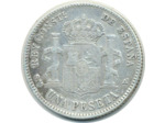 ESPAGNE 1 PESETA 1901 SMV ALFONSO XIII TB+ (W706) N1