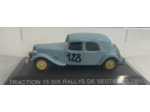 CITROEN TRACTION 15 SIX RALLYE DE SESTIERES 1951 1/43 BOITE