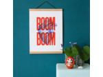 Pappus Editions - Affiche Boom Boom rouge 30x40