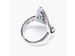 Bague Argent Design Original Losange Infini