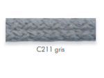 Double passepoil corde 10mm Gris 42033 C211 le mètre