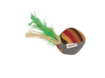 Jouet chat, Balle avec plumes - Ø5.5cm