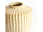 Vase décoratif texturé TALEA céramique perle 25x28cm