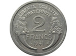 FRANCE 2 FRANCS MORLON ALUMINIUM 1941 SUP (G538)