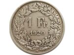 SUISSE 1 FRANC 1920 B TB