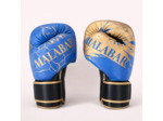 Gants de boxe bleu et or - 2 couleurs de bracelet