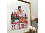 Toulouse - affiche, carte