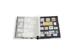 CLASSEUR timbres DIN A4 32 PAGES NOIRES AVEC MOTIF DE TIMBRES 361242