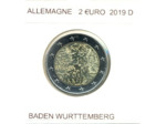 ALLEMAGNE 2019 D  2 EURO COMMEMORATIVE CHUTE DU MUR DE BERLIN SUP