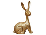 Décoration Pierre lapin laiton 25x10x15cm