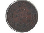 MONACO 5 CENTIMES 1837 MC TTB-