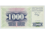 BOSNIE HERZEGOVINE 1000 DINARA 01-07-1992 SERIE LA SPL