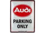 Plaque métal - Audi Parking Only - 40x30cm