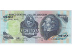 URUGUAY 50 NUEVOS PESOS 1989 SERIE G SPL