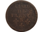 LOUIS XIV (1643-1715) LIARD DE FRANCE 1657 R (Nîmes) TB-