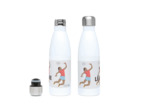Gourde isotherme "Joueuse de badminton" - personnalisable