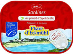 Sardines h. olive piment Espelette 135g Phare d Eckmühl