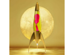 Lampe à lave fusée Telstar Rocket Or