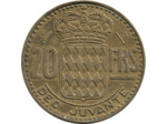MONACO 20 FRANCS 1951 TTB-