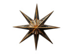 Étoile miroirs Véga dorée 6x53x53cm