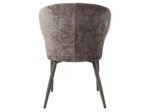 Fauteuil salle à manger tissu gris Ares Mocca 60x60x85cm