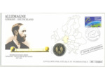 ENVELOPPE PHILATELIQUE NUMISMATIQUE CONSEIL EUROPE 2 EURO ALLEMAGNE 2003 G