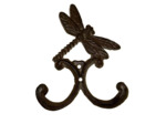 Patère fonte Libellule 10x6cm