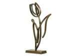 Statuette Tulipanu métal bronze 24x9x45cm