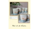 4 Tasses en Porcelaine Fleuries