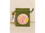 Badge Toil de Jouy palmier éventail-Création française