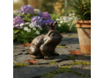 Figurine grenouille en fonte 11x13x13cm