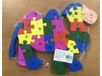 PUZZLE CHAMEAU EN BOIS ALPHABET ET NUMERO NEUF