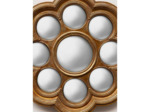Miroir convexe doré 8 mini miroirs 35cm