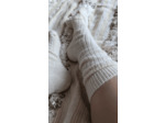 Chaussettes CHILL - 80% mohair / Ecru