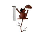 Pluviomètre grenouille parapluie 22x12x100cm