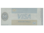 U.S.A. TRAVELERS CHEQUE VISA CREDIT LYONNAIS 50 DOLLARS 135.6002.521.893
